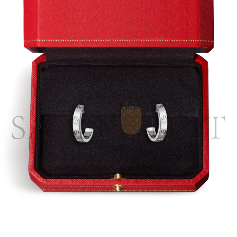 CARTIER LOVE HOOP EARRINGS, SMALL MODEL B8028900